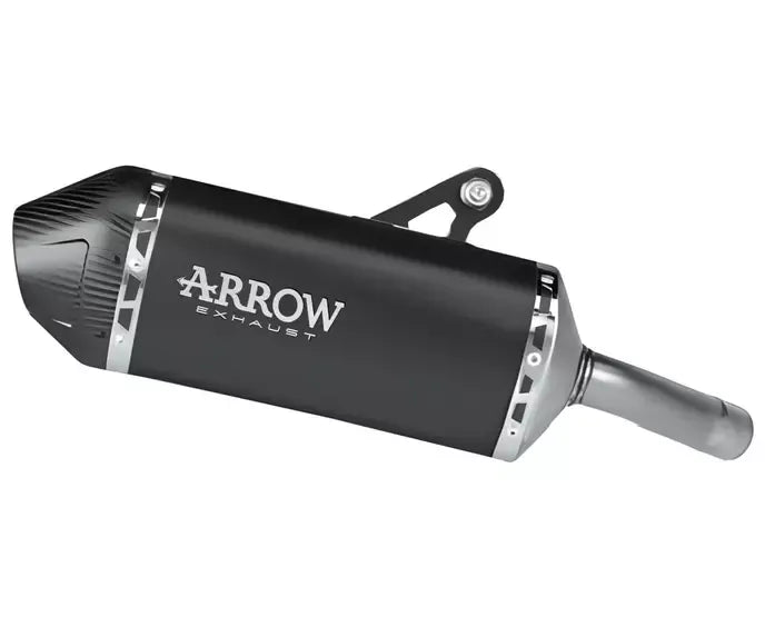 Arrow EXPLORER Dark Aluminium Exhaust Muffler for Kawasaki Kle 500 2026 - ARROW EXHAUSTS