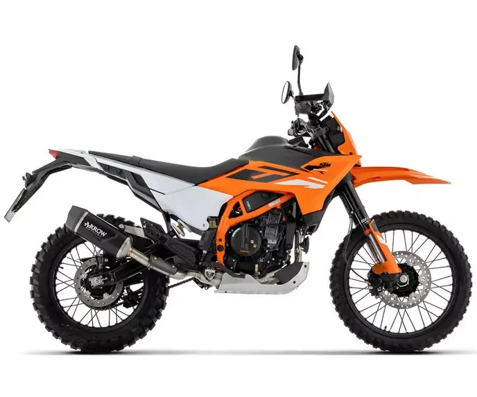 Arrow Indy Race EVO Dark Arrow Aluminium Full System Exhaust for KTM 390 Enduro R 2025-2026 - ARROW EXHAUSTS