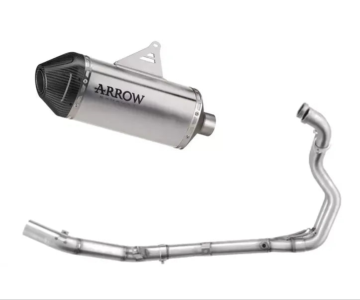 Arrow EXPLORER Titanium Carbon End Cap Full System Exhaust for Suzuki V-Strom 800 De / Se 2025-2026 - ARROW EXHAUSTS