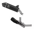 Arrow DUCATI DesertX Slip-On Exhaust + Link Pipe 2026 – Black Aluminium Road Approved Titanium