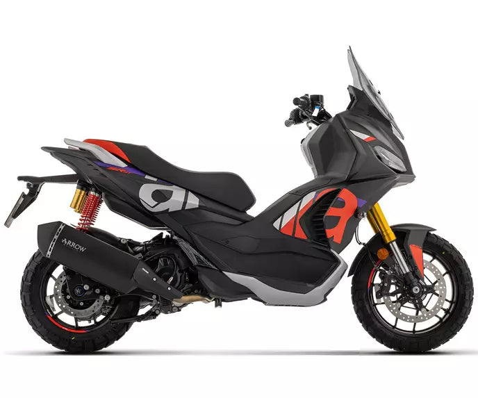 Arrow Road Use for APRILIA SR 400 GT Slip-On Exhaust 2026 – Sonora Black