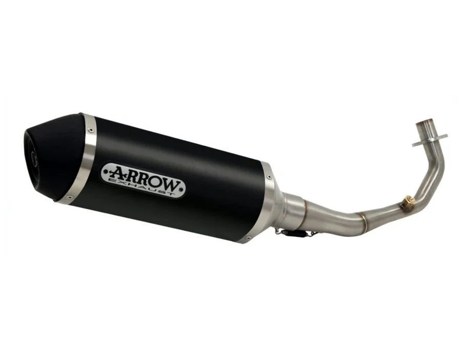 Arrow Piaggio MP3 400 LT Full System Exhaust 2007-2011 – Urban Black Aluminium
