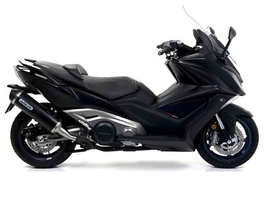 Arrow Kymco AK 550 Full System Exhaust 2017-2021 – Urban Black Aluminium Catalytic