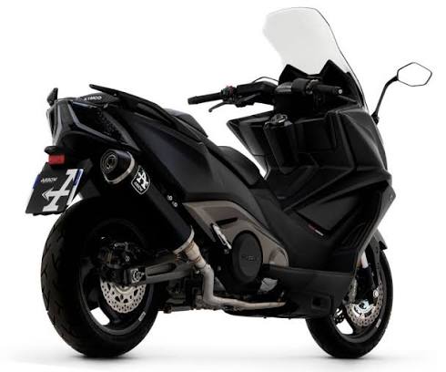 Arrow KYMCO AK 550 Alluminio Dark Slip-On Exhaust 2021-2023