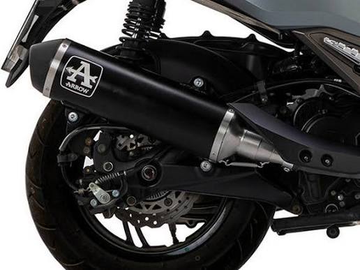 Arrow Kymco XCITING 400 S Link Pipe 2021-2023 – Urban Black Aluminium
