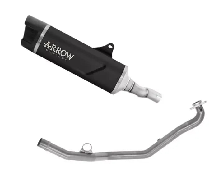 Arrow Full System Exhaust Indy Race EVO Dark Aluminium Long Version for Honda Forza 750 2025-2026 - ARROW EXHAUSTS