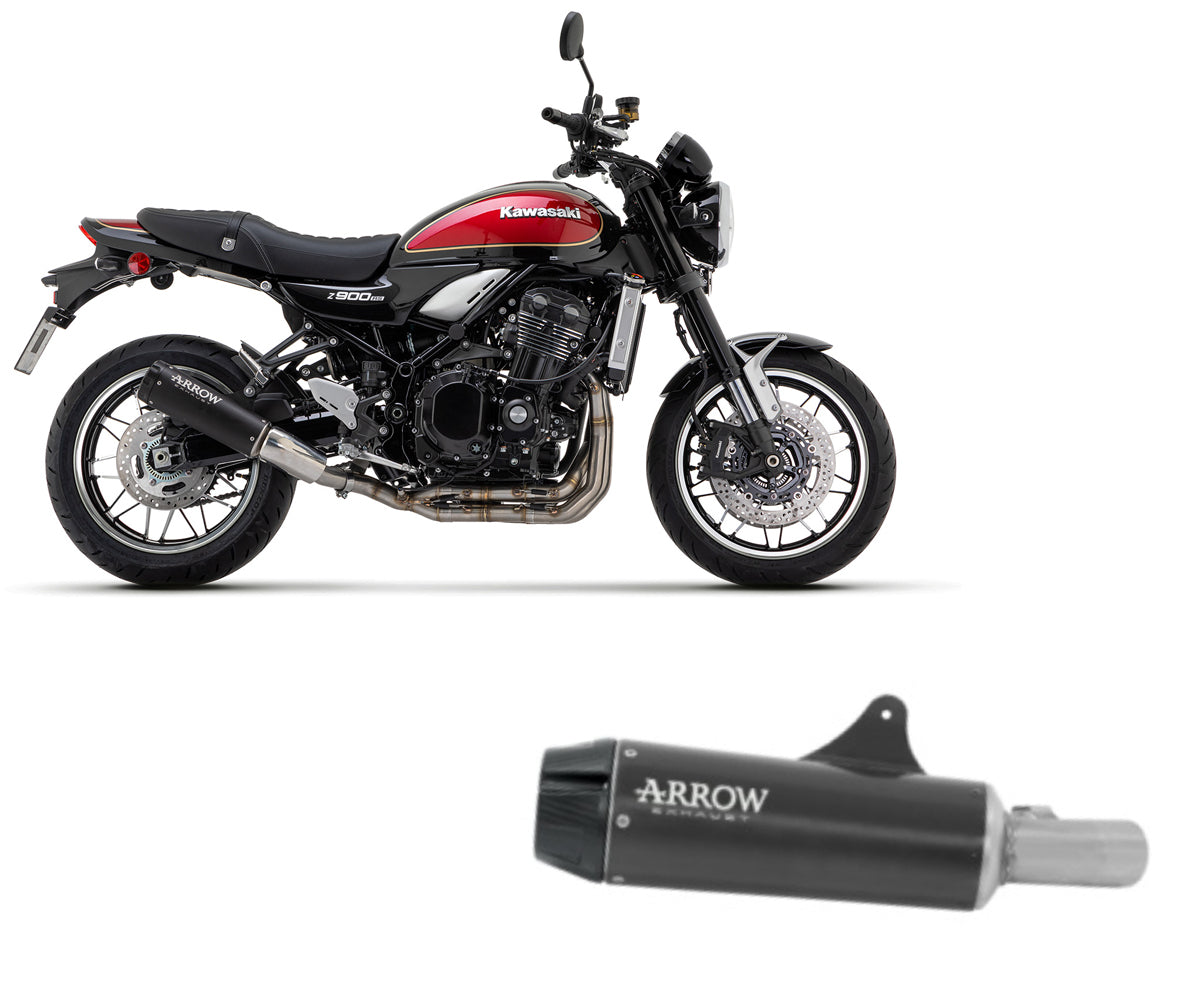 Kawasaki Z 900 Rs 2022-2024 Kit Exhaust Muffler Rebel Arrow Carbon Caseback - 74506RB - ARROW EXHAUSTS