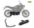 Arrow Yamaha XSR 700 Full System Exhaust 2021-2024 – Rebel Black Aluminium Carbon End Cap Catalytic Racing