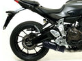 Arrow Yamaha XSR 700 Full System Exhaust 2021-2024 – Rebel Black Aluminium Carbon End Cap Catalytic Road Approved