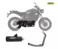 Arrow Yamaha XSR 700 Full System Exhaust 2021-2024 – Rebel Black Aluminium Catalytic Racing