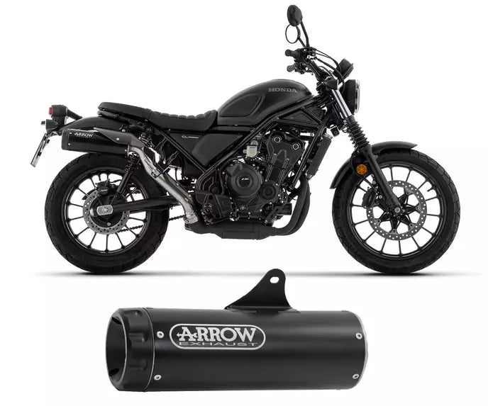 Arrow Honda CL 500 Slip-On Exhaust 2023 – Rebel Black Aluminium