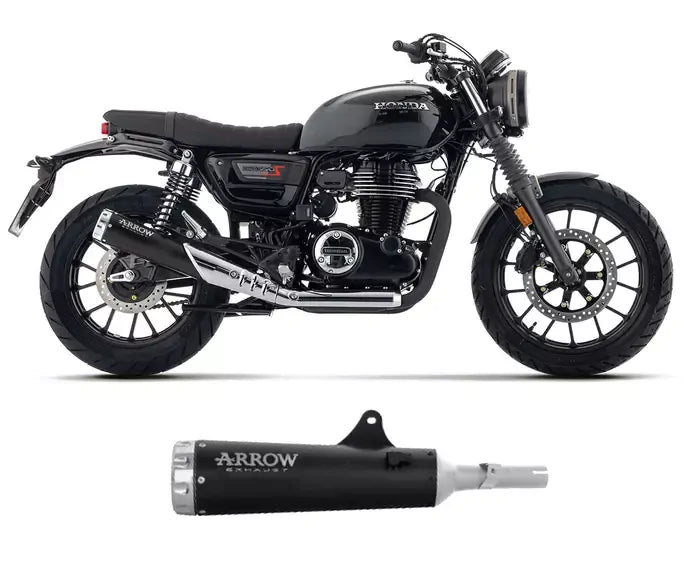 Arrow Black Stainless Steel Arrow Exhaust Rebel Aluminium End Cap for Honda Gb 350 S 2025-2026 - ARROW EXHAUSTS