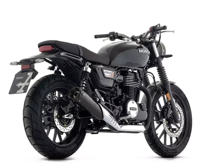 Arrow Black Stainless Steel Arrow Exhaust Rebel Dark Aluminium End Cap for Honda Gb 350 S 2025-2026 - ARROW EXHAUSTS