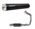 Arrow Aluminium-Polished End Cap Full System Exhaust Rebel + Exhaust Headers for Kawasaki Vulcan S 650 2025-2026 - ARROW EXHAUSTS