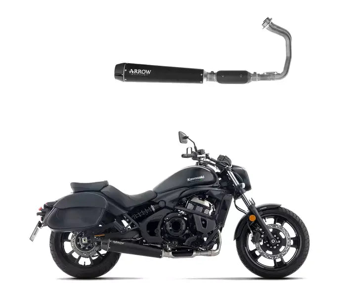 Arrow Full System Exhaust Arrow Rebel with Polished Aluminium End Cap for Kawasaki Vulcan S 650 2025-2026 - ARROW EXHAUSTS