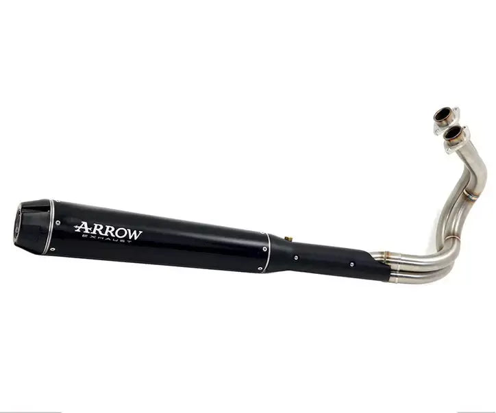 Arrow Dark Aluminium Full System Exhaust Rebel + Exhaust Headers for Kawasaki Vulcan S 650 2025-2026 - ARROW EXHAUSTS