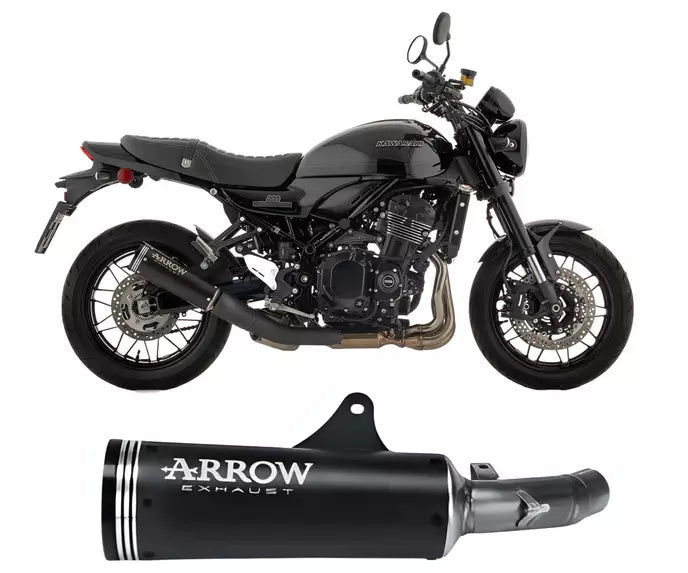 Arrow KAWASAKI Z 900 RS Slip-On Exhaust 2026 – Rebel Black