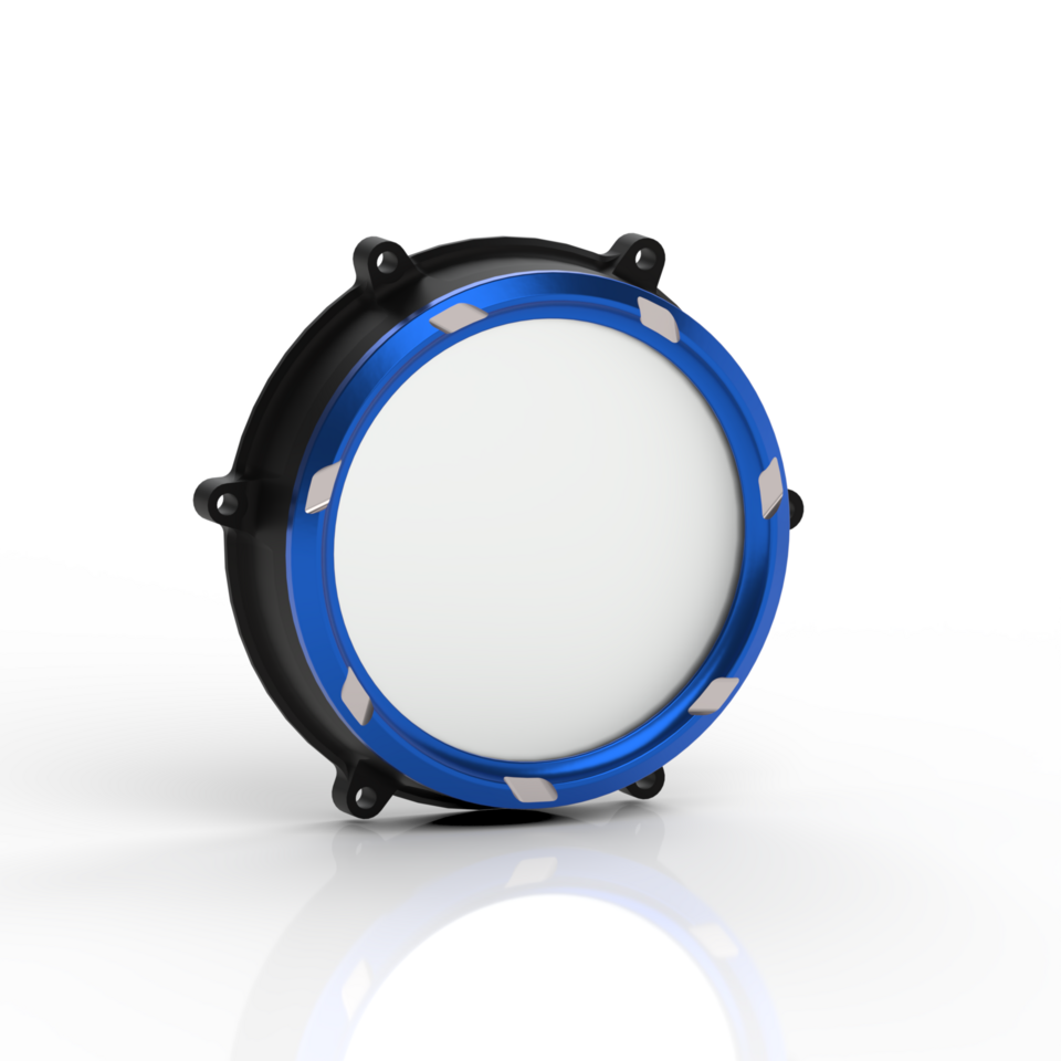 Kbike Clutch Cover "Stubing" V2 for Ducati – Blue Ring
