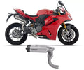 Arrow Round-Sil Exhaust Terminals Titanium with Carbon End Cap for Ducati Panigale / Streetfighter V2 / S 2025-2026 - ARROW EXHAUSTS