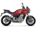 Arrow Approved Titanium-Carby End Cap Exhaust Muffler Indy Race EVO for Moto Guzzi V100 Mandello / Stelvio 2025-2026 - ARROW EXHAUSTS