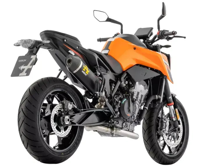 Arrow Race-Tech Dark Aluminium Exhaust Muffler + Central Link Pipe for KTM 790 Duke 2025-2026 - ARROW EXHAUSTS
