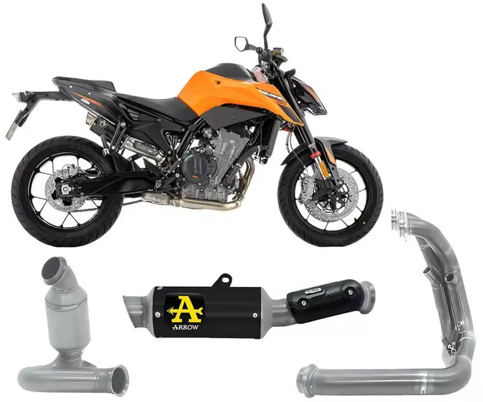 Arrow GP2 Dark Nichrom Full System Exhaust for KTM 790 Duke 2025-2026 - ARROW EXHAUSTS