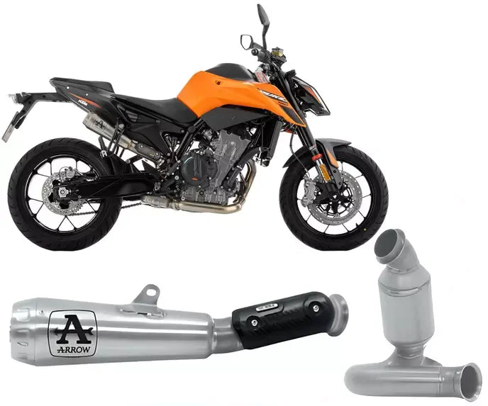Arrow Pro-Race Titanium Exhaust Muffler + Central Link Pipe for KTM 790 Duke 2025-2026 - ARROW EXHAUSTS