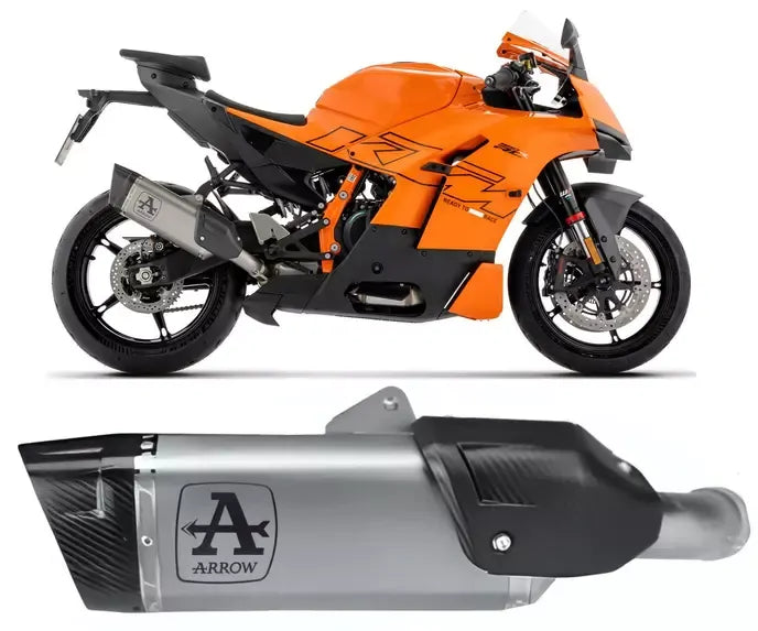 Arrow PISTA Titanium Exhaust Muffler for KTM 990 Rc R 2026 - ARROW EXHAUSTS