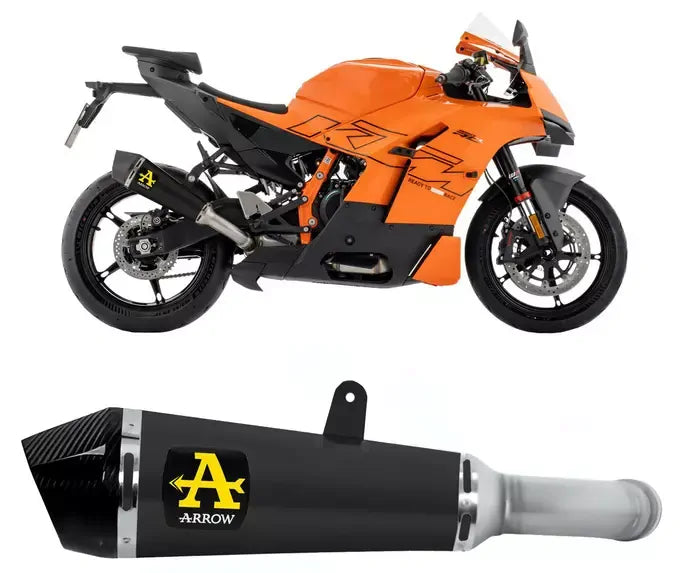 Arrow X-Kone Nichrom Dark Exhaust Muffler for KTM 990 Rc R 2026 - ARROW EXHAUSTS