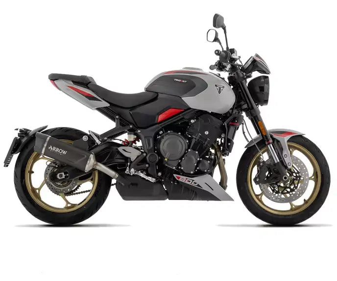 Arrow Indy Race EVO Dark Aluminium Exhaust Muffler for Triumph Trident 800 2026 - ARROW EXHAUSTS