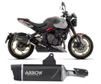 Arrow Indy Race EVO Dark Aluminium Exhaust Muffler for Triumph Trident 800 2026 - ARROW EXHAUSTS