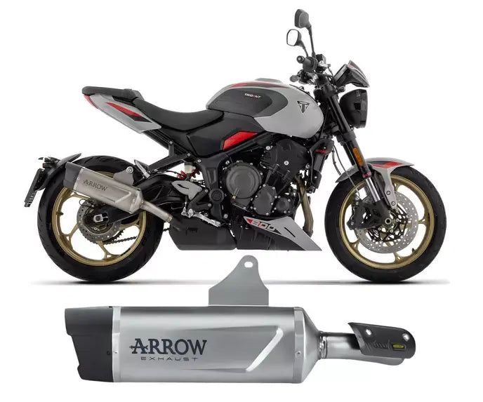 Arrow Indy Race EVO Titanium Exhaust Muffler for Triumph Trident 800 2026 - ARROW EXHAUSTS