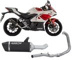 Arrow ICON Dark Arrow Aluminium Full System Exhaust for Yamaha YZF R3 2025-2026 - ARROW EXHAUSTS