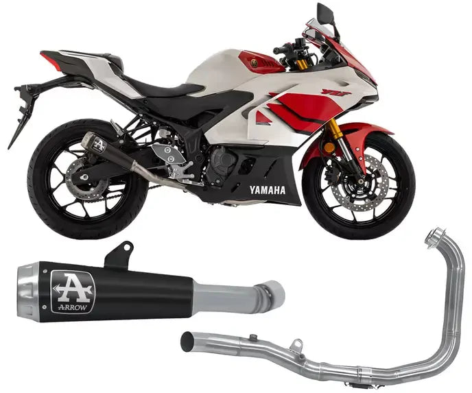 Arrow Pro-Race Dark Nichrome Arrow Full Exhaust for Yamaha YZF R3 2025-2026 - ARROW EXHAUSTS