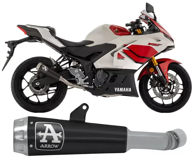 Arrow Pro-Race Dark Nichrom Exhaust for Yamaha YZF R3 2025-2026 - ARROW EXHAUSTS