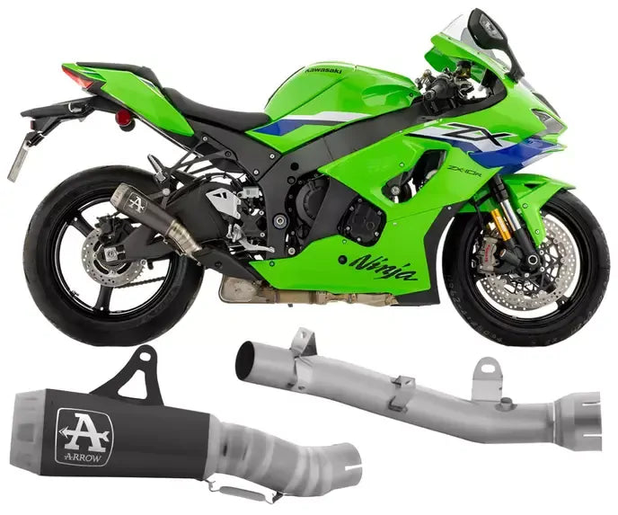 Arrow PRO-RACE Nichrom Dark / Stainless Steel Arrow Semi-Complete Exhaust for Kawasaki ZX-10R / RR 2026 - ARROW EXHAUSTS