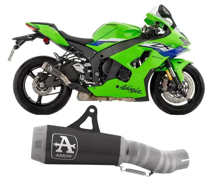 Arrow PRO-RACE Exhaust in Nichrom Dark for Kawasaki ZX-10R / RR 2026 - ARROW EXHAUSTS