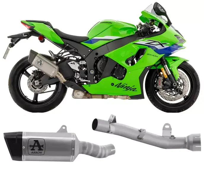 Arrow Titanium / Stainless Steel Semi-Complete Exhaust for Road Use for Kawasaki ZX-10R / RR 2026 - ARROW EXHAUSTS