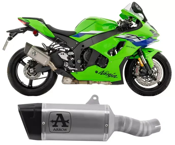 Arrow PISTA Titanium Exhaust for Kawasaki ZX-10R / RR 2026 - ARROW EXHAUSTS