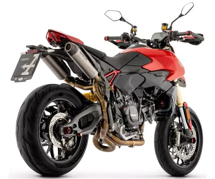 Arrow ROUND-SIL ECE Titanium / Stainless Steel Semi-Complete Exhaust for Ducati Hypermotard V2 / SP 2026 - ARROW EXHAUSTS