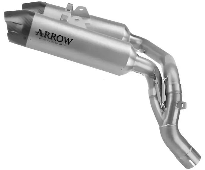Arrow ROUND-SIL ECE Titanium / Stainless Steel Semi-Complete Exhaust for Ducati Hypermotard V2 / SP 2026 - ARROW EXHAUSTS