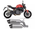 Arrow DUCATI MONSTER 890 V2 Slip-On Exhaust 2026 – Titanium Road Approved