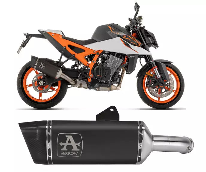Arrow KTM 990 DUKE Slip-On Exhaust 2026 – Pista Black Aluminium