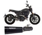 Arrow DUCATI SCRAMBLER 800 Slip-On Exhaust 2025-2026 – Rebel Black