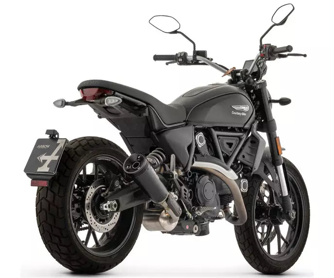 Arrow DUCATI SCRAMBLER 800 Slip-On Exhaust 2025-2026 – Rebel Black