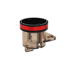 Kbike Front Brake Fluid Cap Bicolour for Ducati – Red