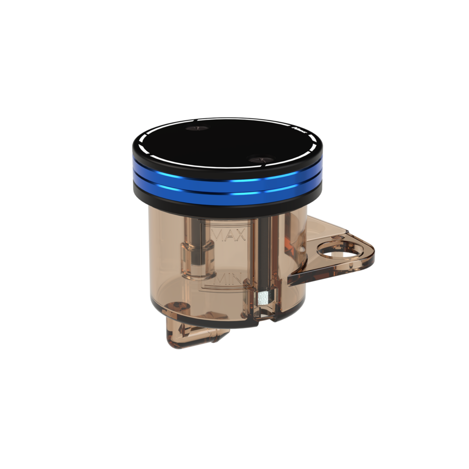 Kbike Front Brake Fluid Cap Bicolour for Ducati – Blue