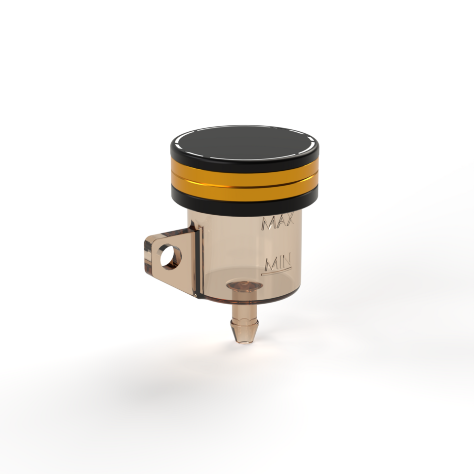 Kbike Rear Brake Fluid Cap Bicolour for Ducati – Gold