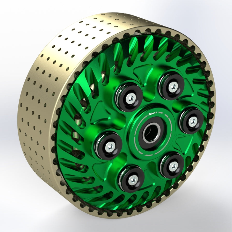 Kbike Slipper Clutch Adjustable with 48 Teeth Basket for Ducati – Green