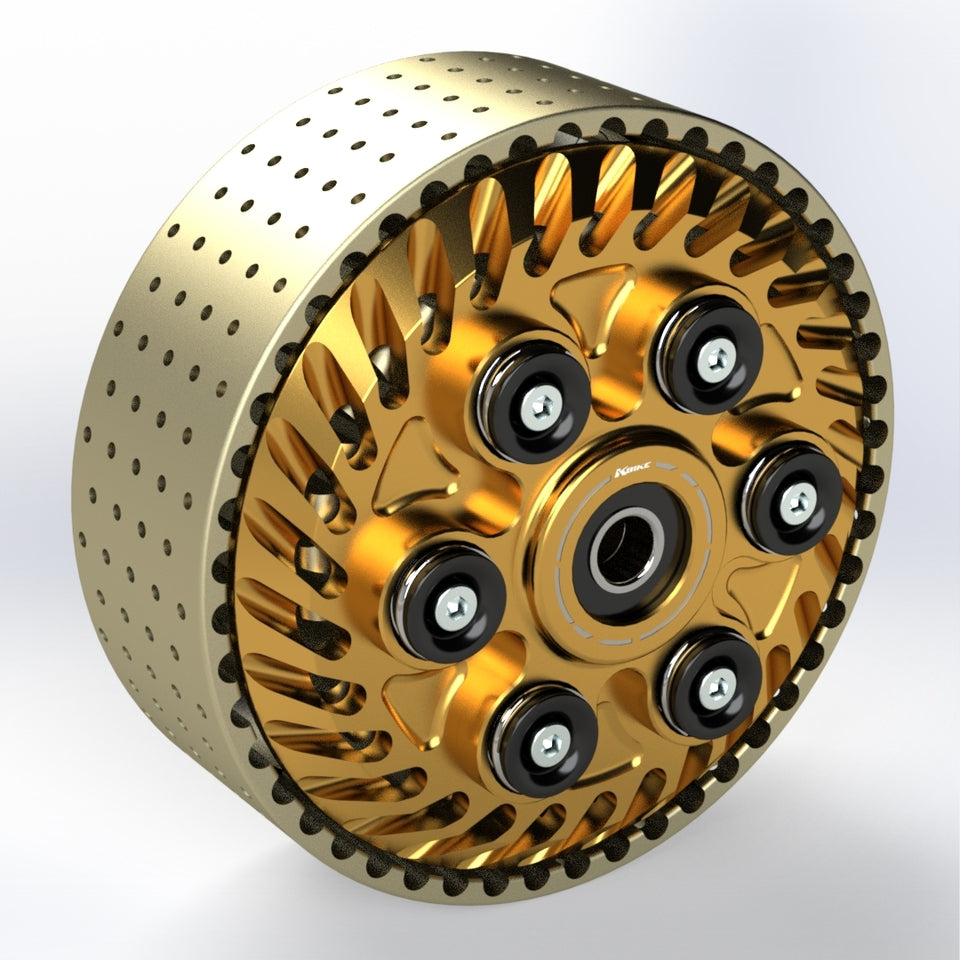 Kbike Slipper Clutch Adjustable with 48 Teeth Basket for Ducati – Gold